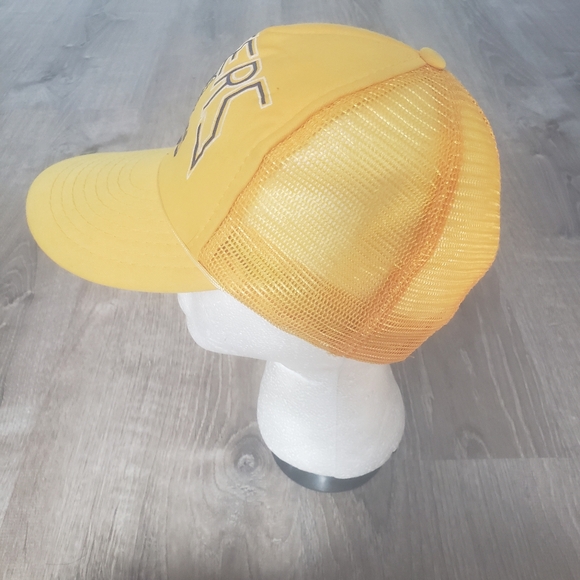 Vintage LSU Tigers NCAA Speedway Adult Snapback Yellow Trucker Baseball Hat Cap - Picture 4 of 8